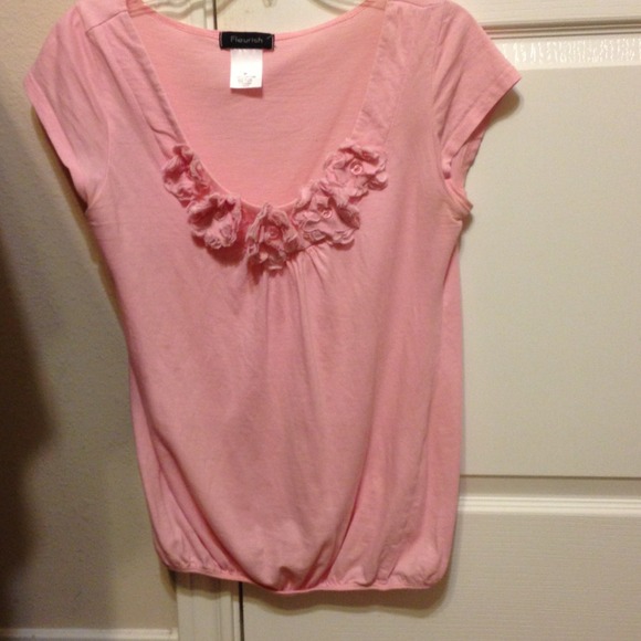 Pink flower shirt