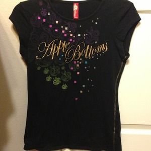 Apple bottom colorful shirt