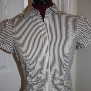 Limited cotton blouse size XS, pinstripe