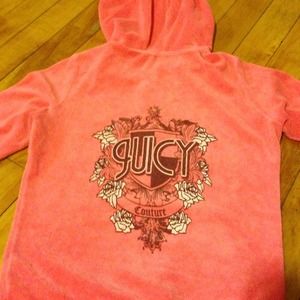 SOLDJuicy Couture Terry Cloth Zip Up Hoodie