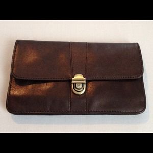 Latico Brown Clutch Wallet