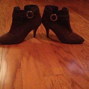 Chocolate brown ankle boots