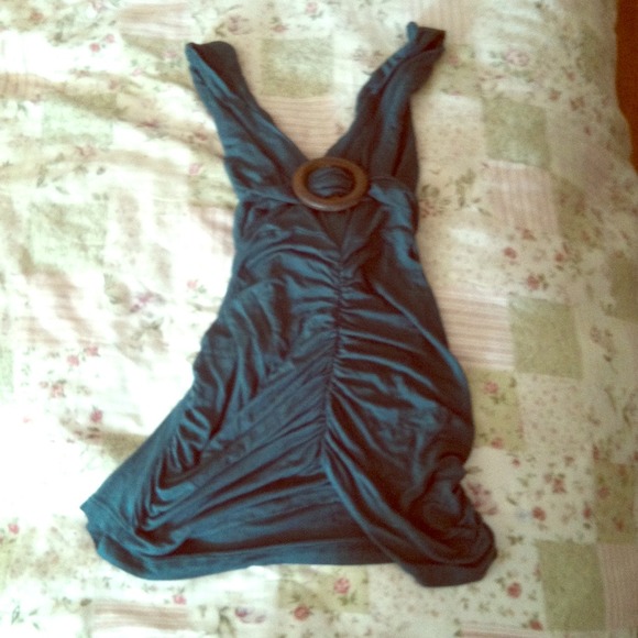 SOLD!!! Dark green with wood in the from n back