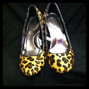Animal print heels