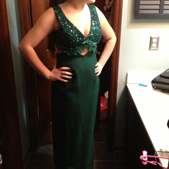 Floor length cocktail dress