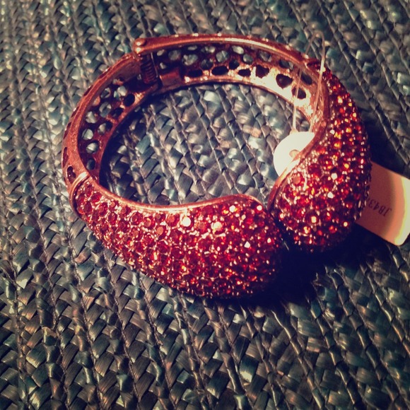 Romping red faux rubies bracelet