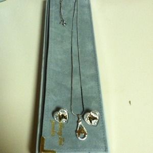 Montana Silversmith Necklace and ear rings