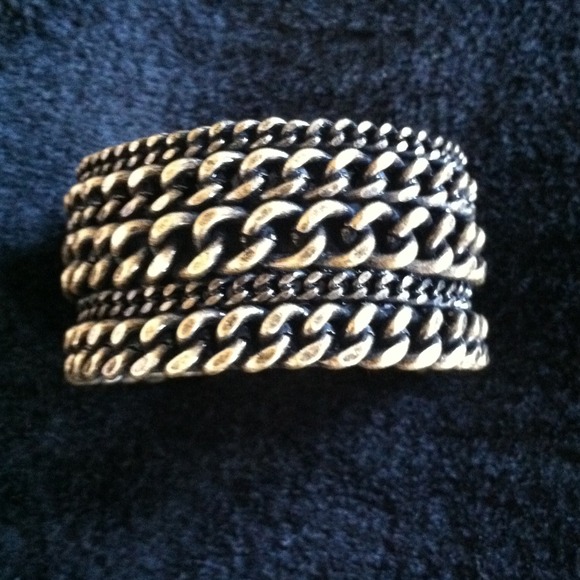 AUTHENTIC J.Crew antique gold cuff bracelet
