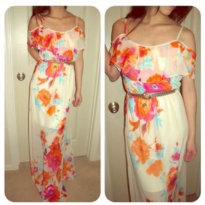floral maxi dress