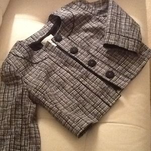 Black and white cropped jacket