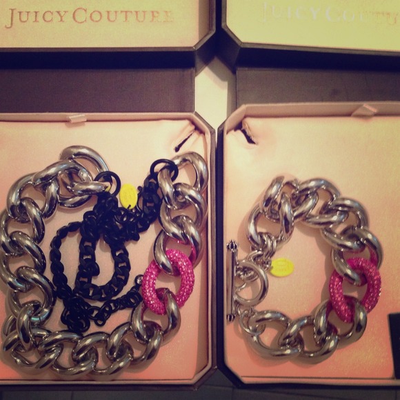 Juicy couture necklace &bracelet set
