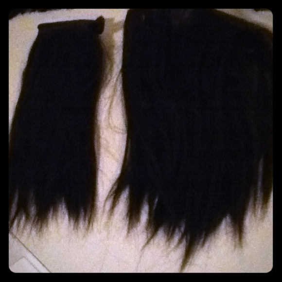 Real human hair extensions