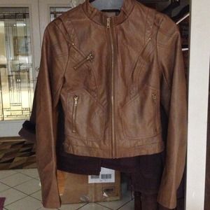 Brown Moto Jacket CUTE!!