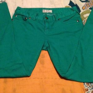 Free People Zip Up Skinny Jeans