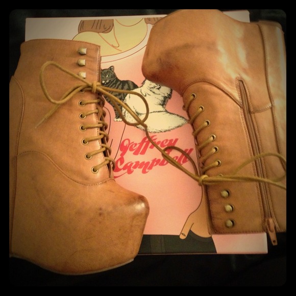 Jeffrey Campbell - Damsel Platform Booties Jeffery Campbell smooth Damsel Platform