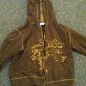 Jacket with fur in the hood