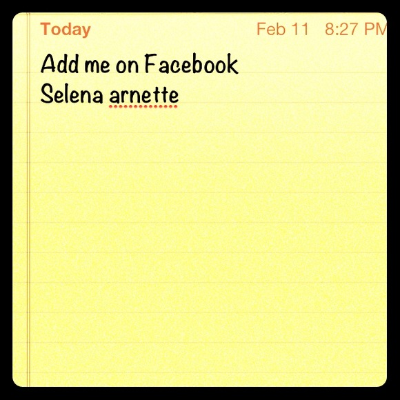 Add me on Facebook!(: I add and follow back!
