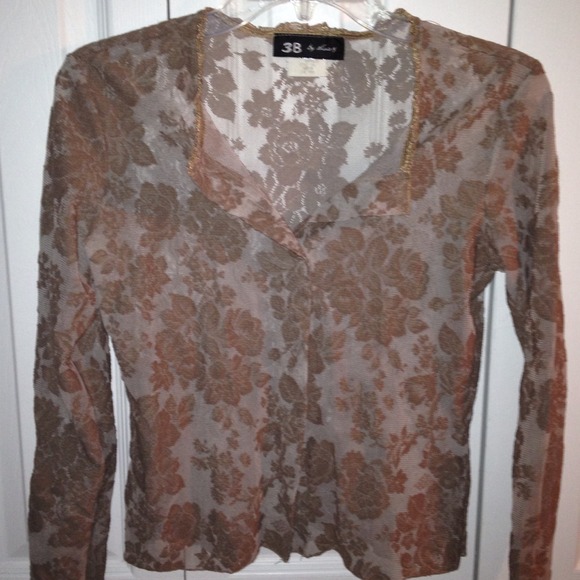 Lace sexy button shirt
