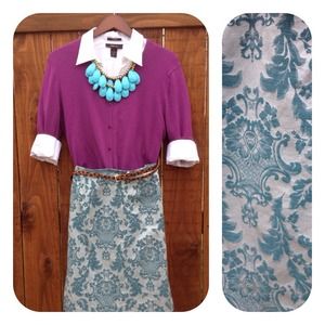 Merona Dresses & Skirts - Brocade Skirt Merona Dresses & Skirts - Brocade Skirt