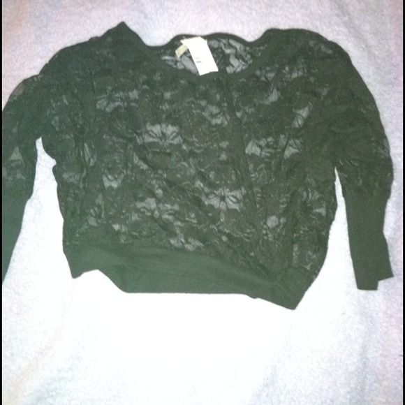 Black lace shirt!