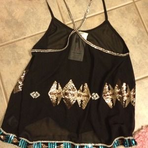 BB Dakota blouse with sequin