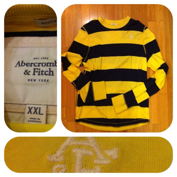 ❌SOLD❌Men's Abercrombie&Fitch striped sweater
