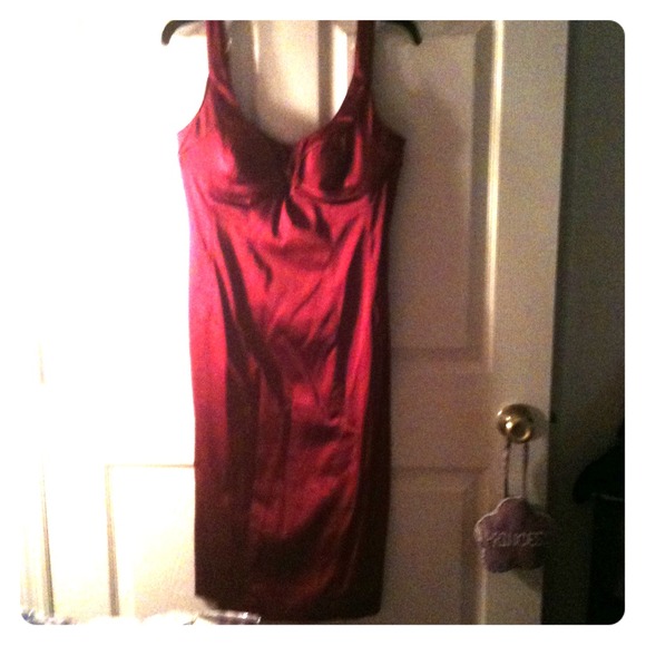 Apple red/ dark pink dress