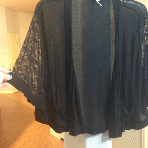 Black cardigan