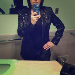 REDUCED!! Alice & Olivia floral sheen blazer