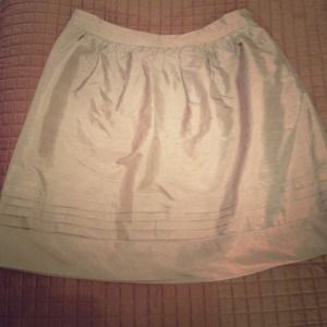 Silver silk bubble skirt