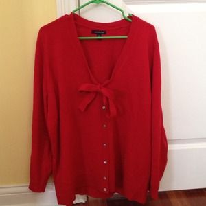 Red Land's End sweater
