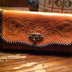 Tooled Leather Wallet
