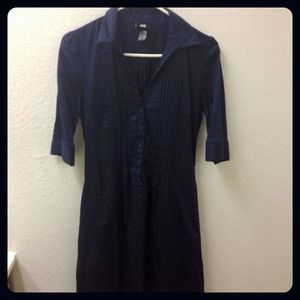 Navy blue shirt dress