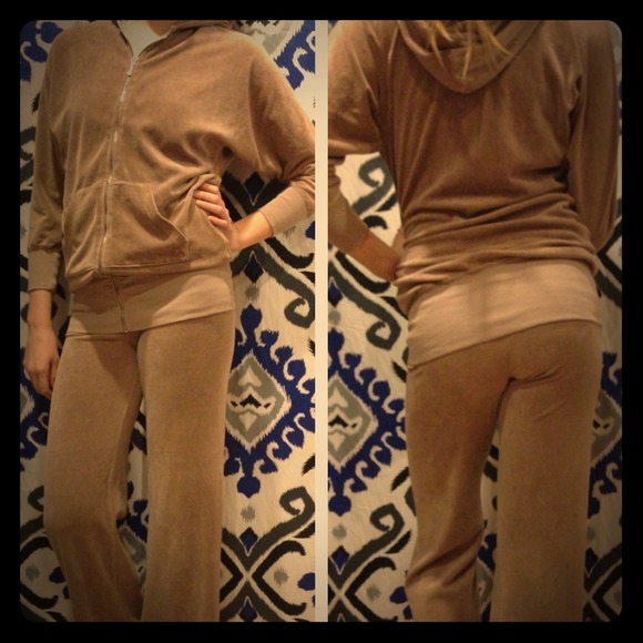 Beige Juicy Couture Track Suit