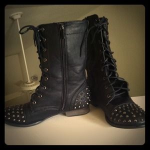 ⚠RESERVED⚠Studded Combat Boots