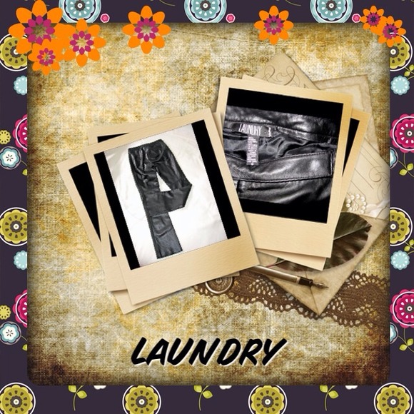 ⛔REDUCED⛔LAUNDRY Black Leather Pants