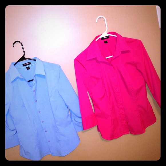 Mint Condition Express button up dress shirts sz 6