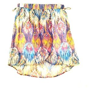 Wet Seal Peacock Feather print skirt