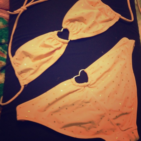 Victoria's Secret pink and gold