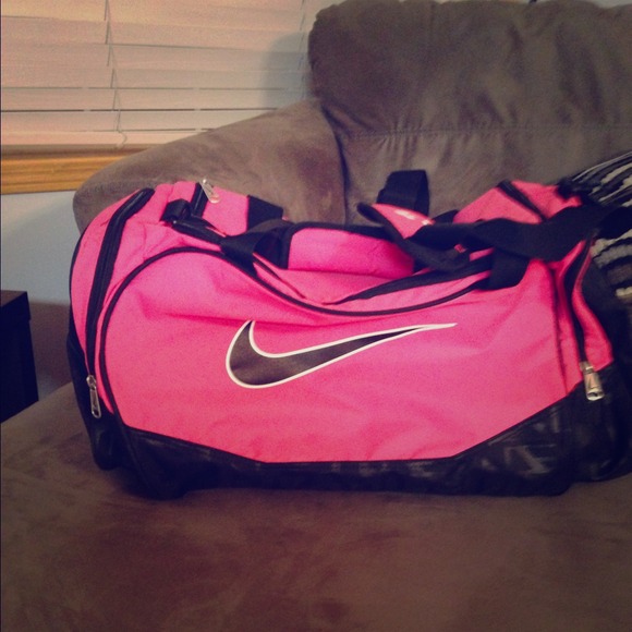 Pink Nike Workout/Weekend Bag