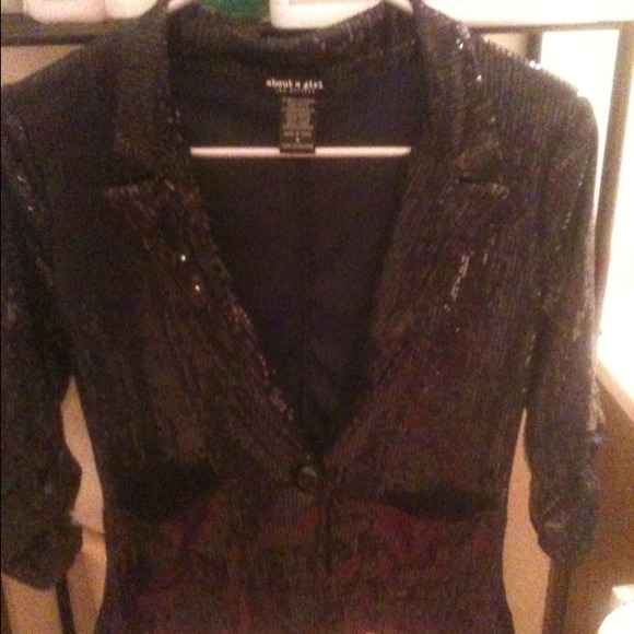 Black sequenced jacket