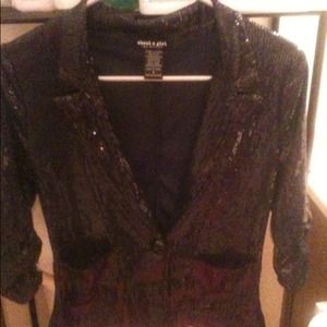 Black sequenced jacket