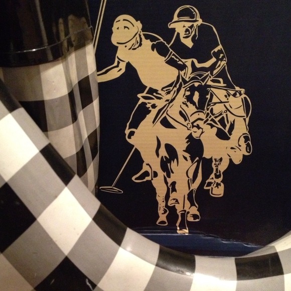 U.S Polo Assn. Black & White Plaid Rainboots