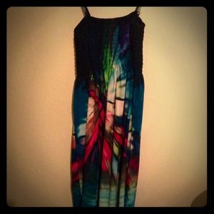 Floral dress from the Bahamas