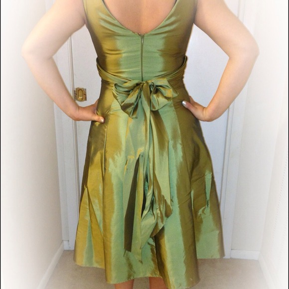 Formal Gown Taffeta Tea-Length - Picture 2 of 4