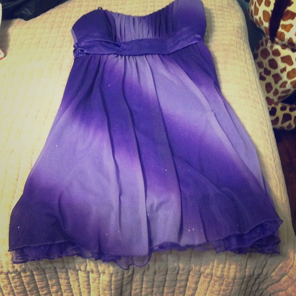 Two shade purple party dress