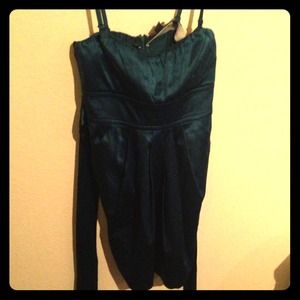 Teal blue dress. Semi formal. Medium.