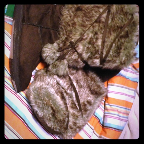 Furry boots