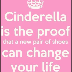 Such a cute quote for us shoe lovers