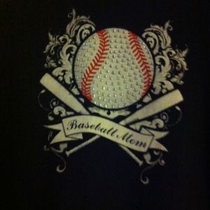 NWT Katydid Baseball Mom Bling tee